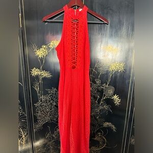 Red/orange dress